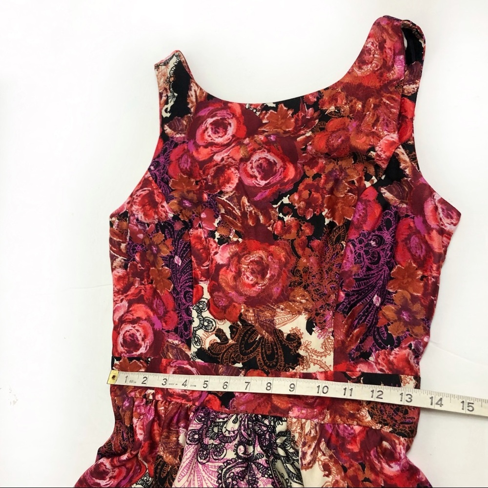 Lady vintage floral dress retro rockabilly made in Romania - Picture 8 of 16